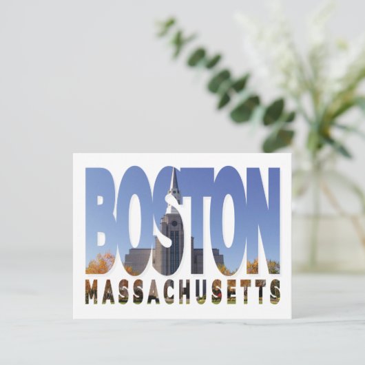 Boston, Massachusetts Postkarte (Stehend Vorderseite)