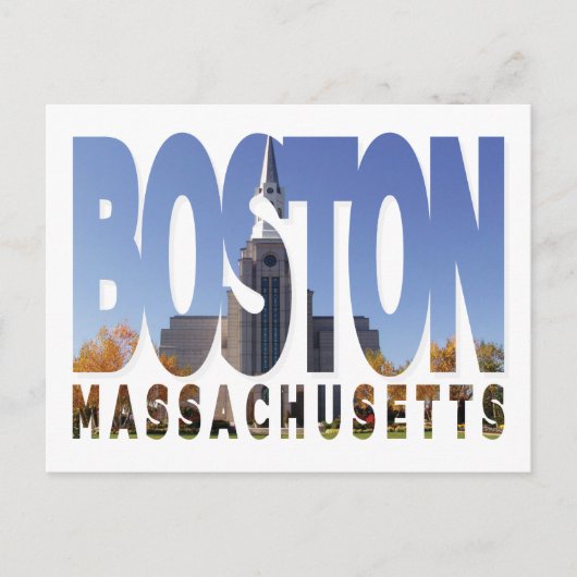 Boston, Massachusetts Postkarte (Vorderseite)