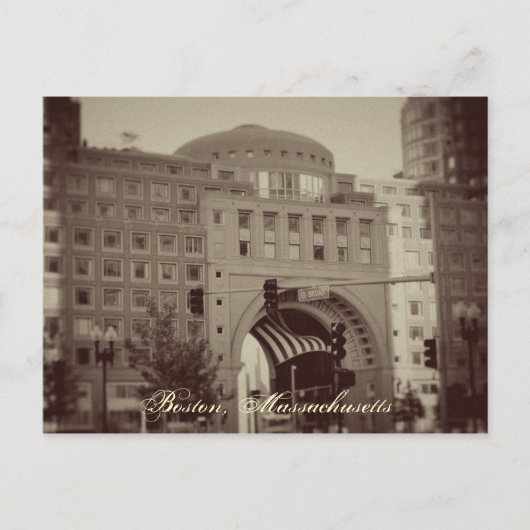 Boston, Massachusetts Postkarte (Vorderseite)