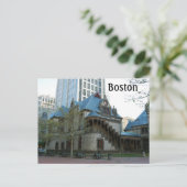 Boston Massachusetts Postkarte (Stehend Vorderseite)
