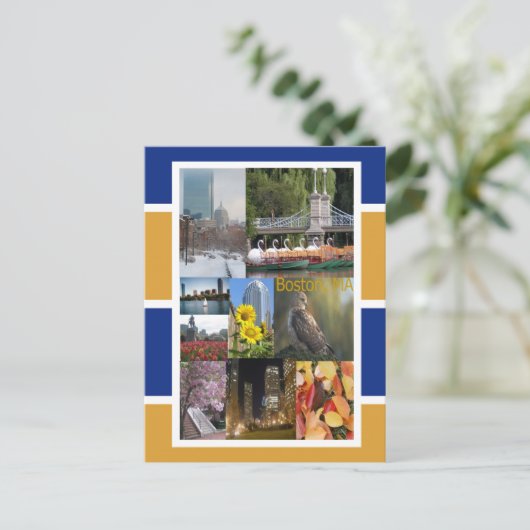 Boston, Massachusetts Postkarte (Stehend Vorderseite)