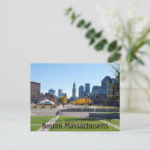 Boston Massachusetts Postkarte (Stehend Vorderseite)