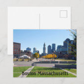 Boston Massachusetts Postkarte (Vorne/Hinten)