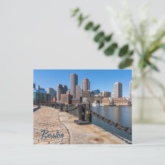 Boston Massachusetts Postkarte (Stehend Vorderseite)