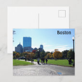 Boston Massachusetts Postkarte (Vorne/Hinten)