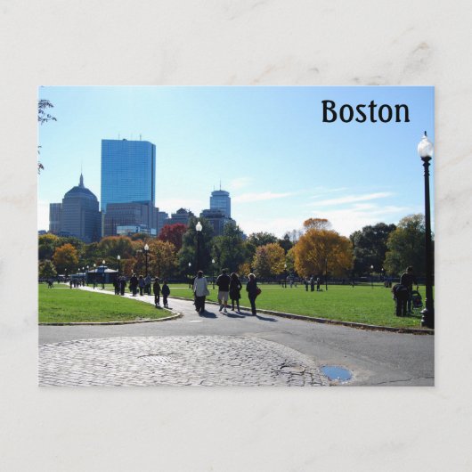 Boston Massachusetts Postkarte (Vorderseite)