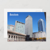 Boston Massachusetts Postkarte (Vorne/Hinten)