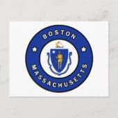 Boston Massachusetts Postkarte (Vorderseite)