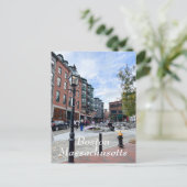 Boston Massachusetts Postkarte (Stehend Vorderseite)
