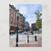 Boston Massachusetts Postkarte (Vorderseite)