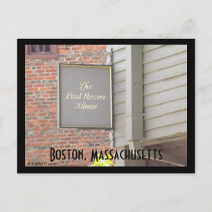 Boston, Massachusetts Postkarte
