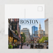 Boston, Massachusetts Postkarte (Vorne/Hinten)