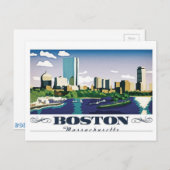 Boston, Massachusetts Postkarte (Vorne/Hinten)