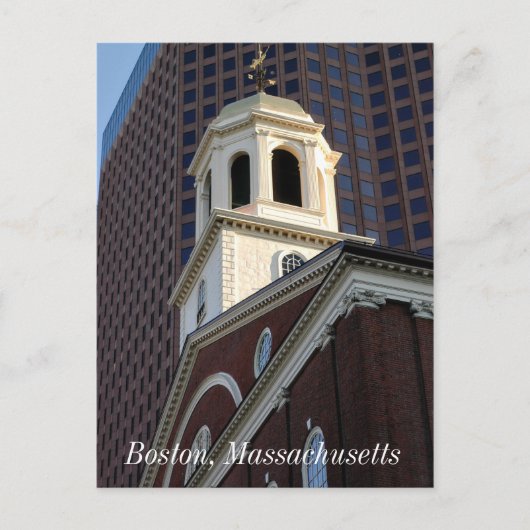 Boston, Massachusetts Postkarte (Vorderseite)