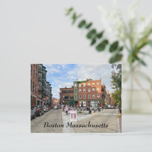 Boston Massachusetts Postkarte (Stehend Vorderseite)