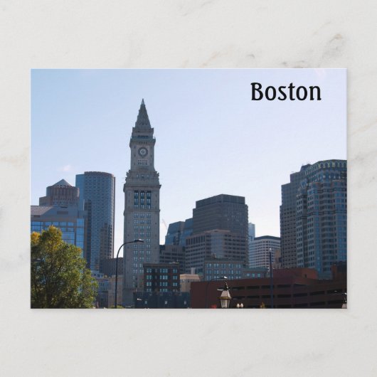 Boston Massachusetts Postkarte (Vorderseite)