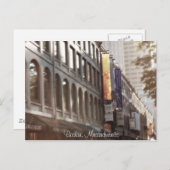 Boston, Massachusetts Postkarte (Vorne/Hinten)
