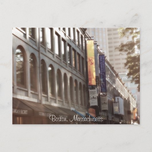 Boston, Massachusetts Postkarte (Vorderseite)