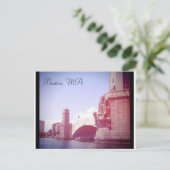 Boston Massachusetts Postkarte (Stehend Vorderseite)