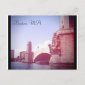 Boston Massachusetts Postkarte (Vorderseite)