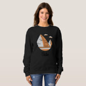 Boston Massachusetts Pyramide Schlechte Geographi Sweatshirt (Vorne ganz)