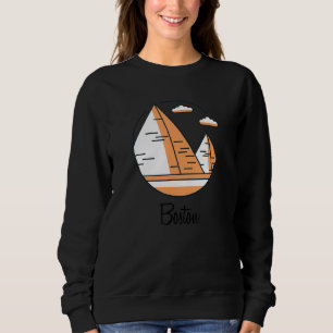 Boston Massachusetts Pyramide Schlechte Geographi Sweatshirt