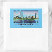 Boston, Massachusetts Rechteckiger Aufkleber (Tasche)