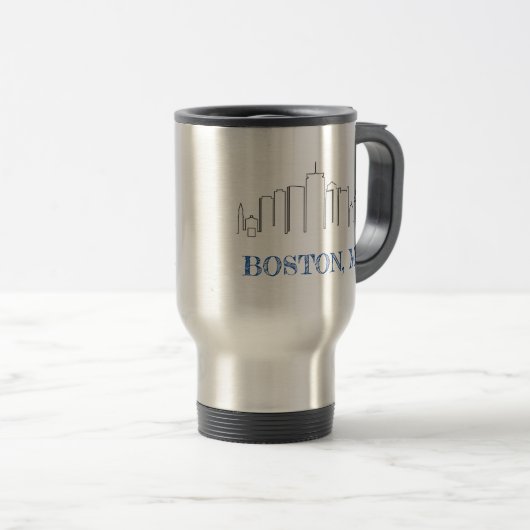 Boston, Massachusetts Reisecoffee Mug Reisebecher (VorderseiteRechts)
