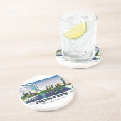 Boston, Massachusetts Sandstein Untersetzer (Seite)