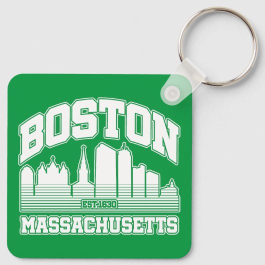 Boston, Massachusetts Schlüsselanhänger (Rückseite)