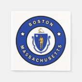 Boston Massachusetts Serviette (Vorderseite)