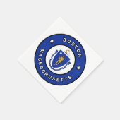 Boston Massachusetts Serviette (Ecke)