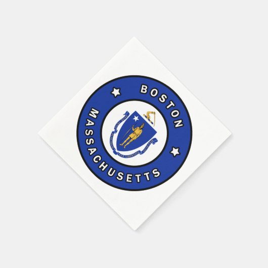 Boston Massachusetts Serviette (Ecke)