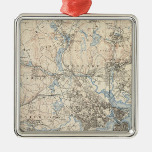 Boston, Massachusetts Silbernes Ornament