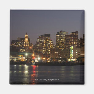 Boston, Massachusetts, Skyline 4 Magnet