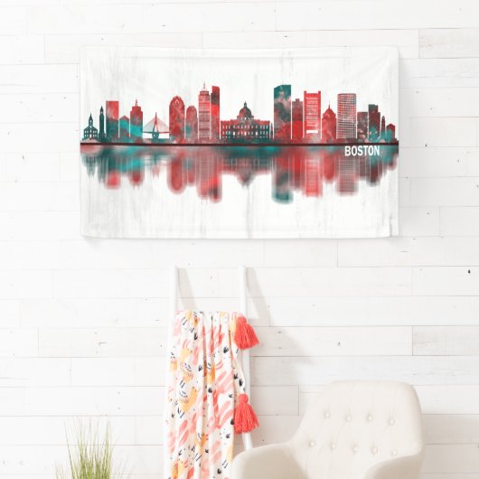 Boston Massachusetts Skyline Banner (Insitu)