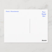 Boston Massachusetts Skyline bei Sunset Post Card Postkarte (Rückseite)