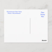 Boston Massachusetts Skyline bei Sunset Postcard Postkarte (Rückseite)