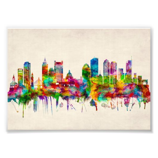 Boston Massachusetts Skyline Fotodruck (Vorne)