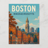 Boston Massachusetts Skyline Historische Reiseerin