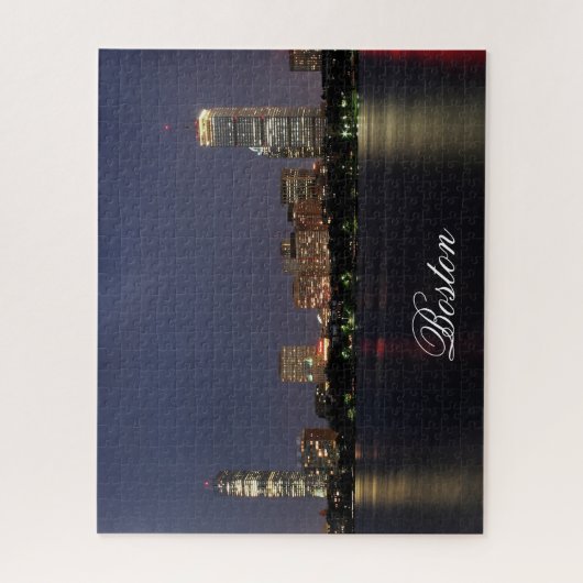 Boston Massachusetts Skyline Jigsaw Puzzle (Vertikal)