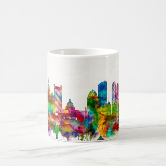 Boston Massachusetts Skyline Kaffeetasse (Mittel)
