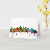 Boston Massachusetts Skyline Karte (Gelbe Blume)