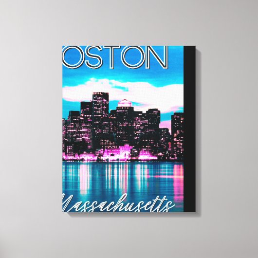 Boston Massachusetts Skyline Leinwanddruck (Vorderseite)