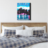 Boston Massachusetts Skyline Leinwanddruck (Insitu (Schlafzimmer))