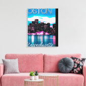 Boston Massachusetts Skyline Leinwanddruck (Insitu (Wohnzimmer))