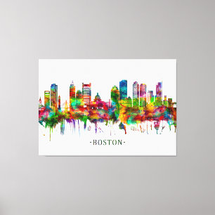 Boston Massachusetts Skyline Leinwanddruck