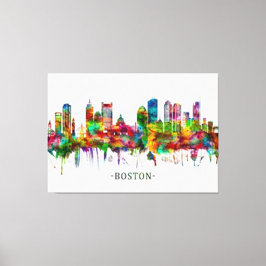 Boston Massachusetts Skyline Leinwanddruck (Vorderseite)