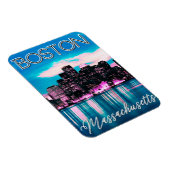 Boston Massachusetts Skyline Magnet (Rechte Seite)