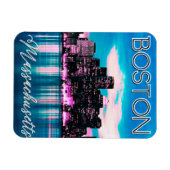 Boston Massachusetts Skyline Magnet (Horizontal)